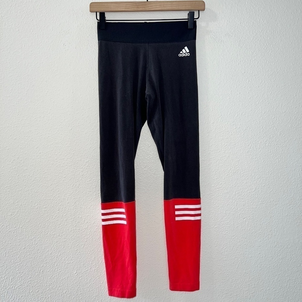 Adidas Gray High Waisted Athletic Leggings women's size XS
